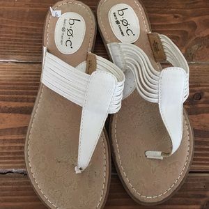 B.O.C. Born concept strappy white sandals